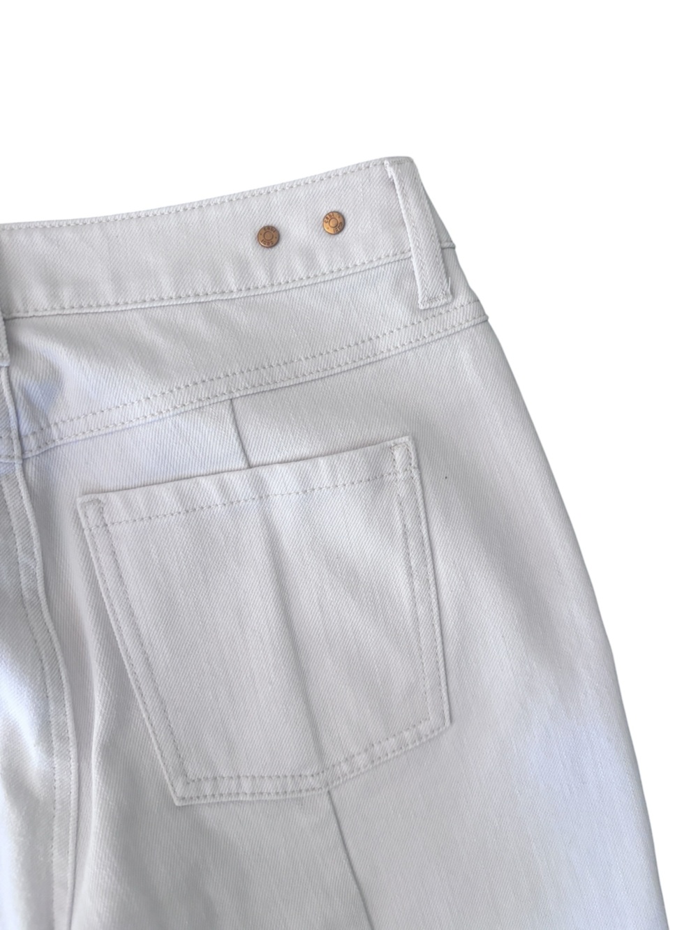 Cabi Soho Jeans Cream Straight Leg Jeans Ankle Crop Style 6701 - Picture 9 of 14